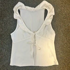 Aritzia White Sleeveless Top